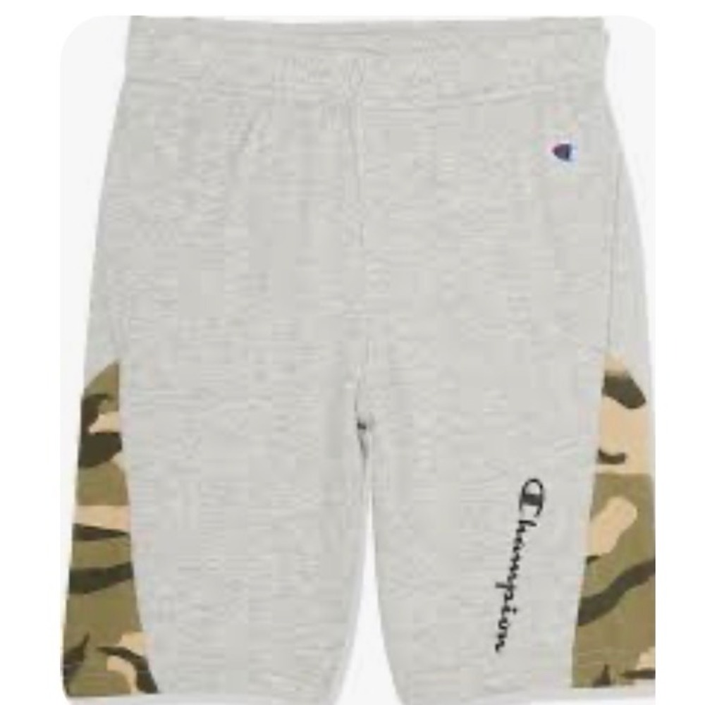 Champion Boys' French Terry Athletic Shorts classic Oxford Gray color NWT 5